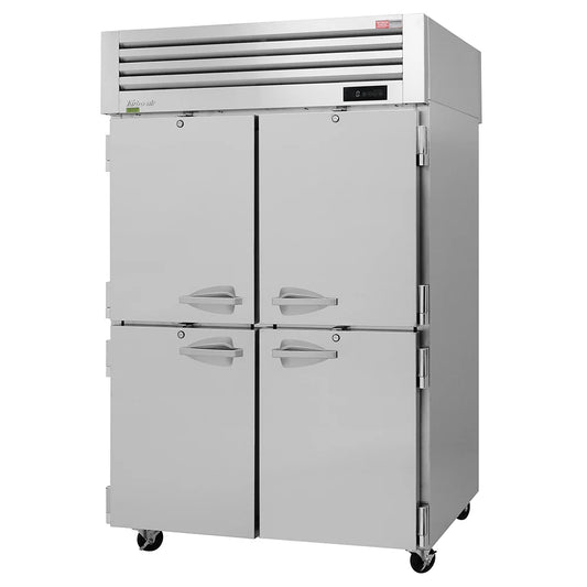 Turbo Air PRO-50-4F-N 51 3/4" PRO Series Two Section Reach In Freezer, (4) Left/Right Hinge Solid Doors, 115v