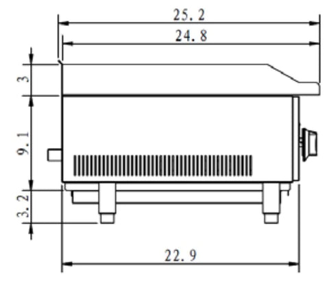 SABA CB-24 24" Gas Radiant Charbroiler 60,000 BTU SABA CB-24 24" Gas Radiant Charbroiler 60,000 BTU