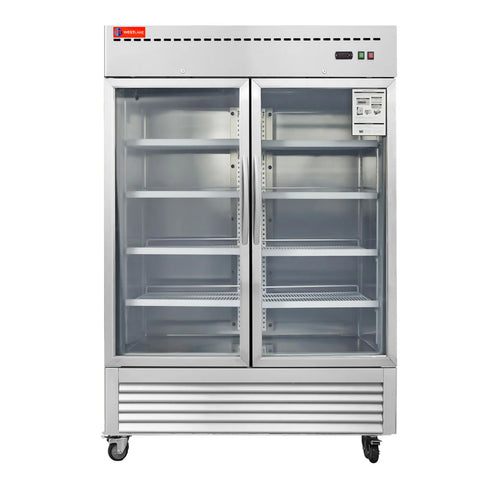 Commercial Refrigerator 2 Glass Door, WESTLAKE 54" W Merchandiser Reach-in Cooler Upright Fridge 49 Cu.ft for Restaurant, Bar, Shop, Retail Commercial Refrigerator 2 Glass Door, WESTLAKE 54" W Merchandiser Reach-in Cooler Upright Fridge 49 Cu.ft for Restaurant, Bar, Shop, Retail
