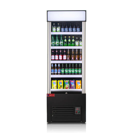 Open Air Merchandiser, WESTLAKE LD3-2Z-C1 28" Black Refrigerated Air Curtain Merchandiser
