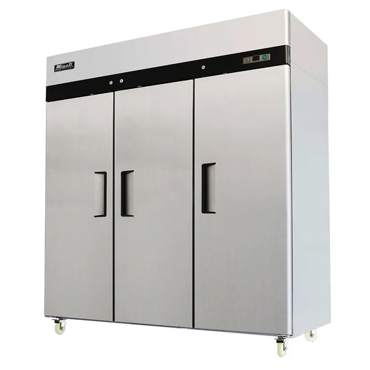Migali C-3F-HC Top Mount 3 Door Reach-In Freezer