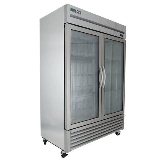 True T-49FG-HC~FGD01 54" Two Section Reach In Freezer, (2) Glass Doors, 115v