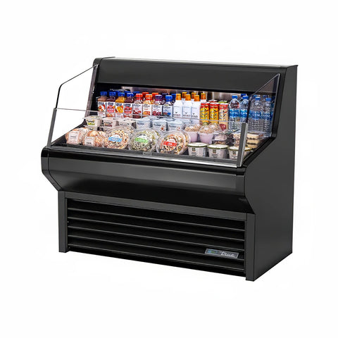 True THAC-48 48" Horizontal Open Air Cooler w/ (3) Levels, Black, 115v True THAC-48 48" Horizontal Open Air Cooler w/ (3) Levels, Black, 115v