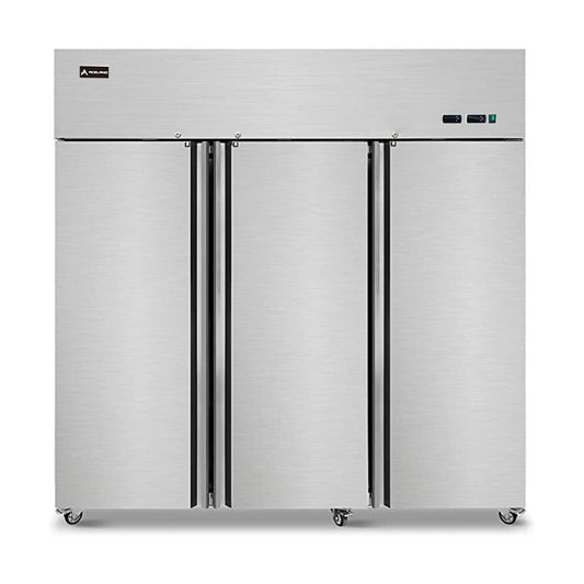 ⚡Flash Sale⚡Aceland AR-72B 3 door 72" Stainless Steel Reach in Upright Refrigerator 54 Cu. Ft.