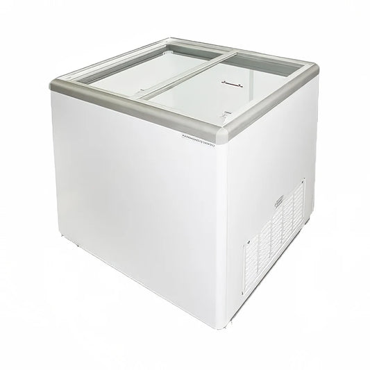 Excellence Industries EURO-10HC 39 1/2" Mobile Ice Cream Freezer w/ 10 Tub Capacity - White, 115v
