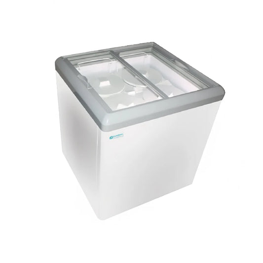 Excellence Industries 43 1/2" Dual Temperature Dipping Cabinet w/ 4 Basket Capacity - White, 115v (HB-11HCD)