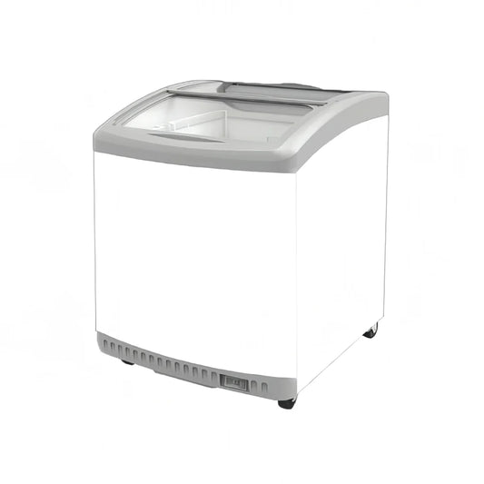 Excellence Industries MC-2HC 24 5/8" Mobile Ice Cream Freezer w/ 2 Basket Capacity - White, 115v