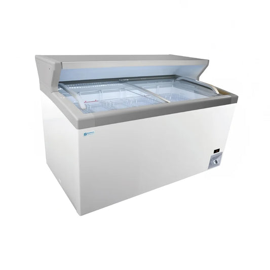 Excellence Industries 49 3/8" Stand Alone Ice Cream Freezer w/ 5 Basket Capacity - White, 115v (MCT-4HC)