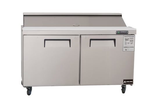 ⚡Flash Sale⚡Aceland ASR-60B Stainless Steel 60" Food Prep Table Refrigerator