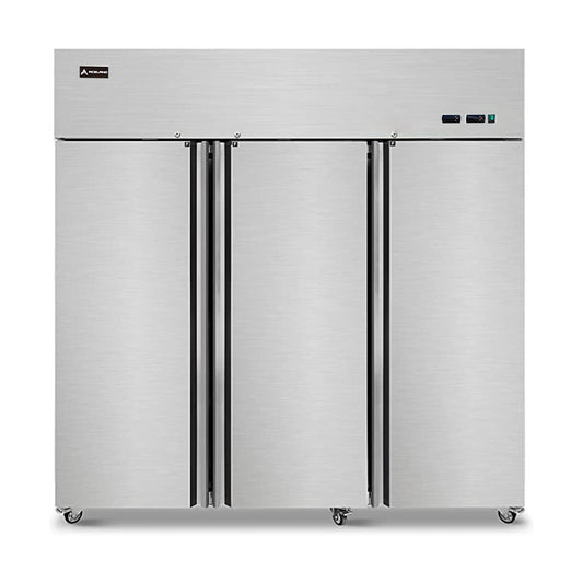 ⚡Flash Sale⚡Aceland AF-72B 3 door 72" Stainless Steel Reach in Upright Freezer 54 Cu. Ft.