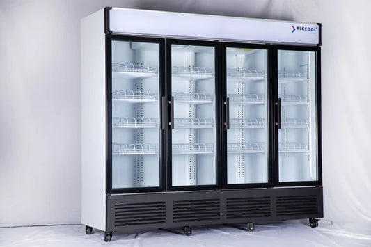 ALK FGDR95 Four (4) Door 92" Wide Sub Zero Commercial Beverage Refrigerator No Wheels (WHEELS ARE NOT PRE-INSTALLED)
