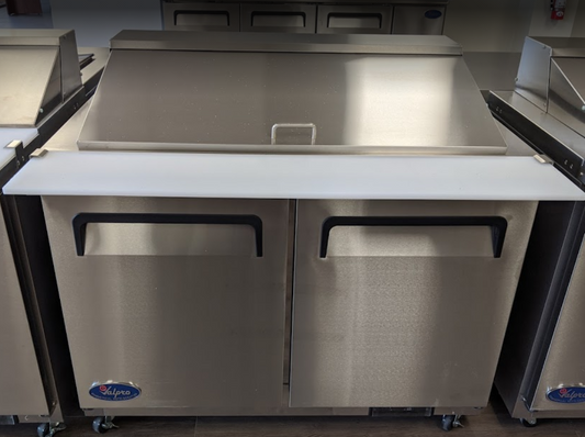 Valpro VP48S-HC - Sandwich/Salad Prep Table, two-section, 48"W, 12 cu.ft.