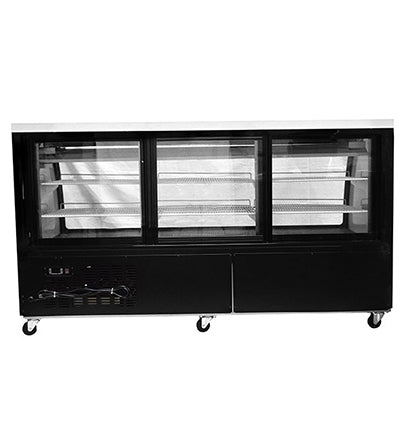 Saba SCGG-78 - 82" Curved Glass Commercial Deli Case