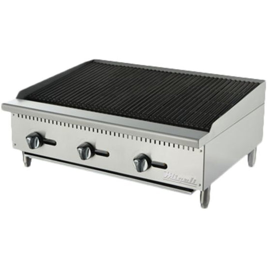 Migali C-CR36 36″ Wide Char-Rock Broiler - 105,000 BTU