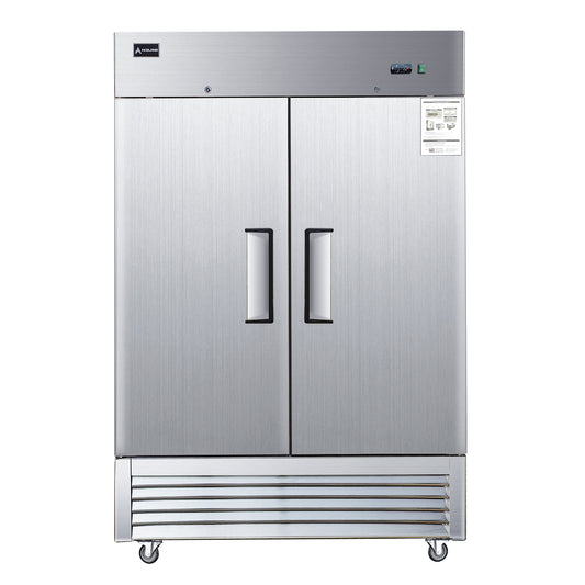 ⚡Flash Sale⚡Aceland AR-49B 54" Reach In Double Solid Door Refrigerator - 49 Cu. Ft