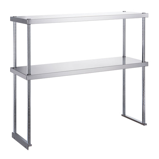 18"x48" Stainless Steel Double Deck Overshelf_DCOS-1850