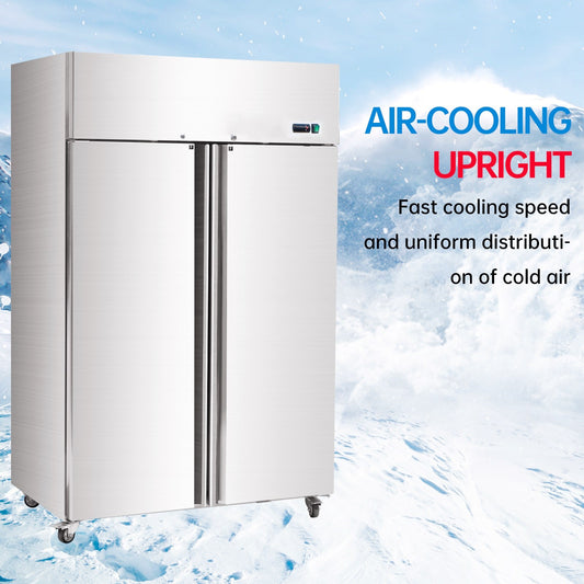 ⚡Flash Sale⚡Aceland AF-48B 2 door 48" Stainless Steel Reach in Upright Freezer - 36 Cu. Ft.