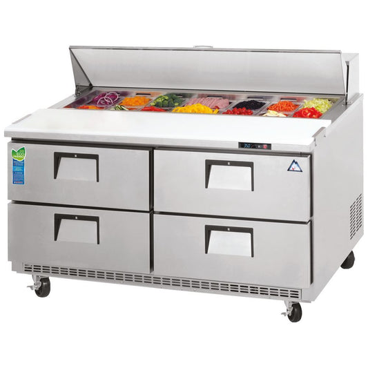 Everest EPBNR2-D4 47" Four Drawer Sandwich Prep Table Refrigerator