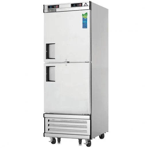 Everest EBWRFH2 29-1/4" One Section Two Half Door Upright Reach-In Combo