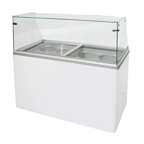 Excellence EDC-8HC 47.5" Flat Glass Ice Cream Dipping Cabinet Excellence EDC-8HC 47.5" Flat Glass Ice Cream Dipping Cabinet