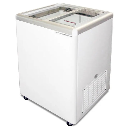 Excellence EURO-5HC 25" Flat Lid Ice Cream Display Freezer, 5 cu. ft.