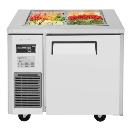Turbo Air JBT-36-N 35" J Series Refrigerated Buffet Table, (1) Section, (6) Pan, 7.5 cu. ft.