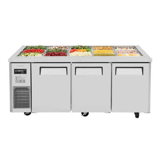 Turbo Air JBT-72-N 70" J Series Refrigerated Buffet Table, (3) Section, (15) Pan, 18.0 cu. ft.