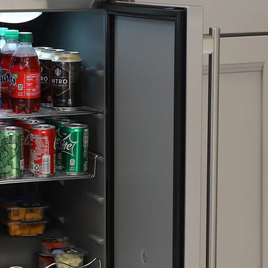 Maxx Ice Compact Indoor Refrigerator, 15"W, 3 cu. ft. Capacity, in Stainless Steel (MCR3UHC)