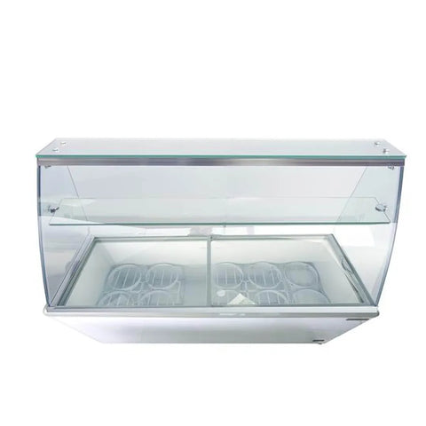 Maxx Cold MXDC-12 70" Curved Glass Ice Cream Dipping Cabinet Maxx Cold MXDC-12 70" Curved Glass Ice Cream Dipping Cabinet