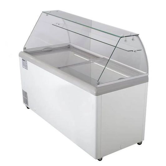 Maxx Cold MXDC-12 70" Curved Glass Ice Cream Dipping Cabinet