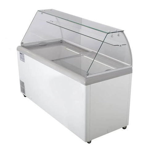 Maxx Cold MXDC-12 70" Curved Glass Ice Cream Dipping Cabinet Maxx Cold MXDC-12 70" Curved Glass Ice Cream Dipping Cabinet