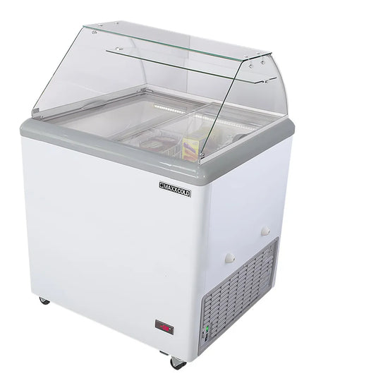 Maxx Cold MXDC-4 31" Curved Glass Ice Cream Dipping Cabinet