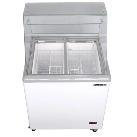 Maxx Cold MXDC-4 31" Curved Glass Ice Cream Dipping Cabinet Maxx Cold MXDC-4 31" Curved Glass Ice Cream Dipping Cabinet