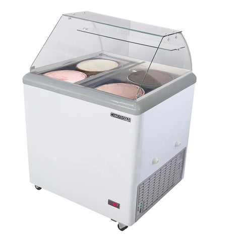 Maxx Cold MXDC-4 31" Curved Glass Ice Cream Dipping Cabinet Maxx Cold MXDC-4 31" Curved Glass Ice Cream Dipping Cabinet