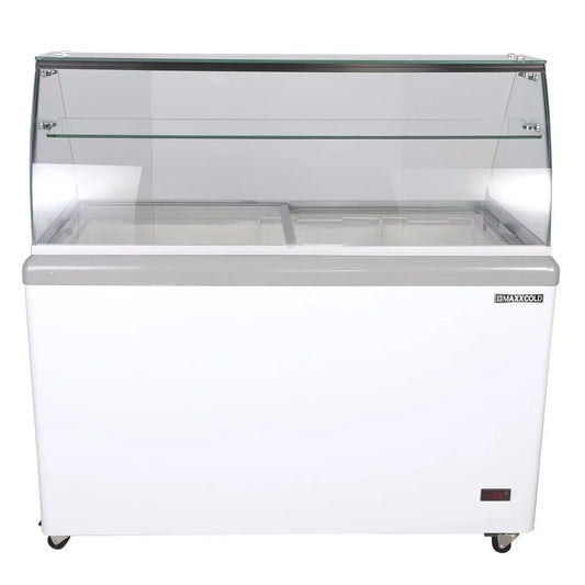 Maxx Cold MXDC-8 51" Curved Glass Ice Cream Dipping Cabinet