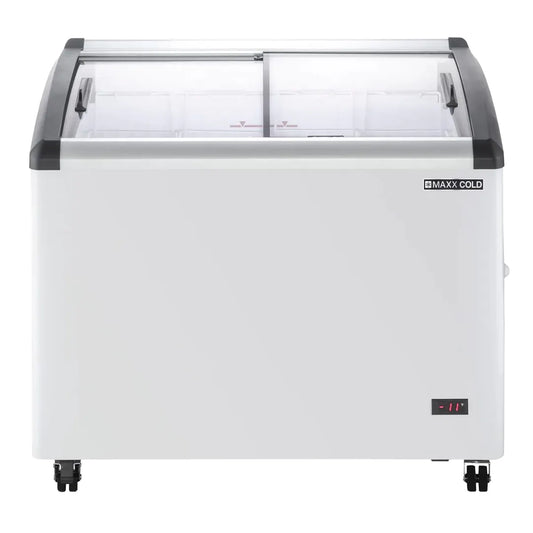 Maxx Cold MXF40CHC-4 39" Curved Lid Ice Cream Display Freezer, 6.71 cu. ft.