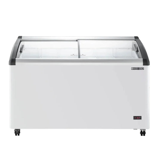 Maxx Cold MXF54CHC-6 53" Curved Lid Ice Cream Display Freezer, 9.96 cu. ft.