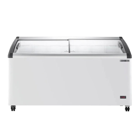 Maxx Cold MXF64CHC-7 63" Curved Lid Ice Cream Display Freezer, 12.36 cu. ft.