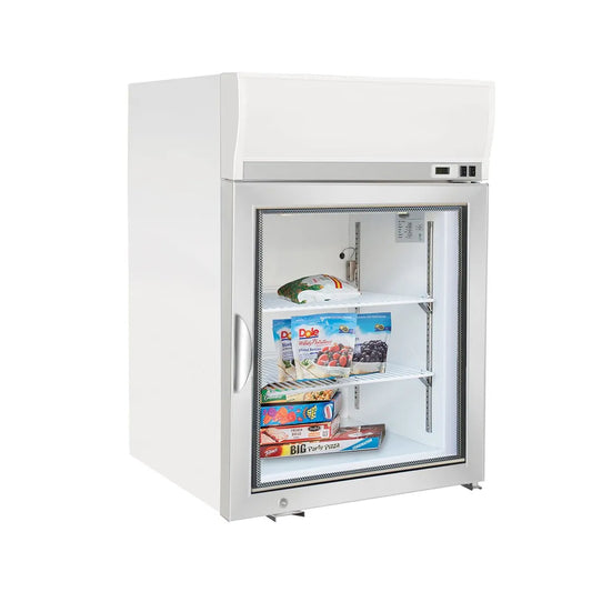 Maxx Cold MXM1-4FHC Countertop Glass Door Freezer in White, 4.2 cu.ft.