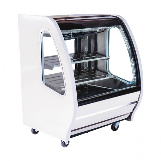 Pro-Kold DDC 40 Refrigerated Curved Glass Deli Display Case - 40"W