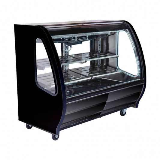 Pro-Kold DDC 60 Refrigerated Curved Glass Deli Display Case - 56"W