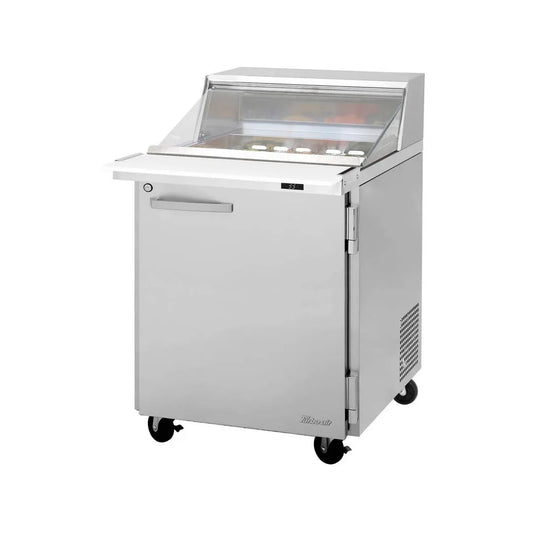 Turbo Air PST-28-12-N-CL 27" Mega Top Sandwich/Salad Prep Table w/ 1 Door, 12 Pans