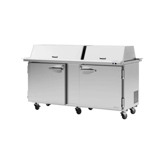 Turbo Air PST-72-30-N-DS 72" Mega Top Sandwich/Salad Prep Table w/ 2 Doors, 30 Pans