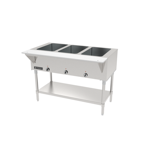 GSW 44" Three Well S/S Electric Open Wells Hot Food Table with Cutting Board ST-3WOE-120