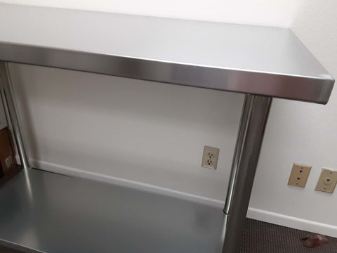 Commercial Work Table WT-E2448- Stainless Steel Top, Galvanized Undershelf  48x24" Commercial Work Table WT-E2448- Stainless Steel Top, Galvanized Undershelf  48x24"