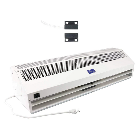 FM-1515S (60") Super Power Commercial Air Curtains - Metal White Case, Magnetic Switch