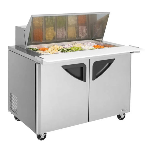 Turbo Air TST-48SD-18-N 48" Mega Top Sandwich/Salad Prep Table w/ 2 Doors, 18 Pans
