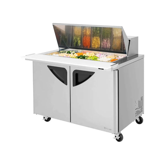 Turbo Air TST-48SD-18-N 48" Mega Top Sandwich/Salad Prep Table w/ 2 Doors, 18 Pans