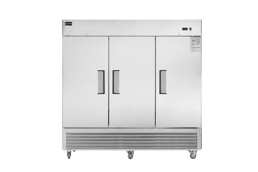 ⚡Flash Sale⚡Aceland AR-82B 3 door 82" Stainless Steel Reach in Upright Refrigerator 72 Cu. Ft.