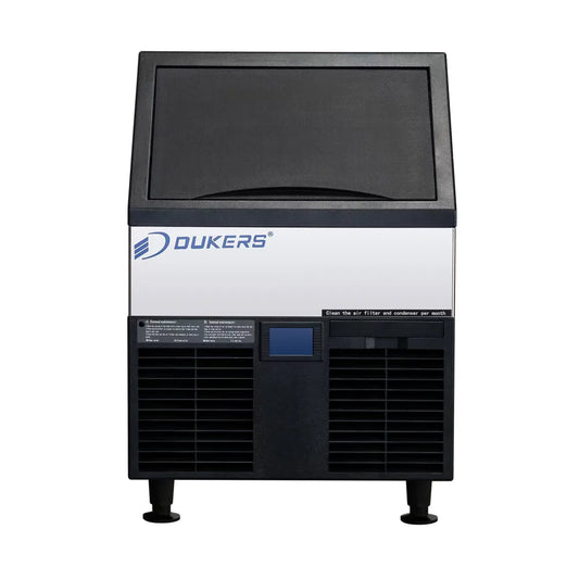 Dukers DIM150 Commercial Ice Machine with 40 lb Storage Bin – 156 lb Daily Production